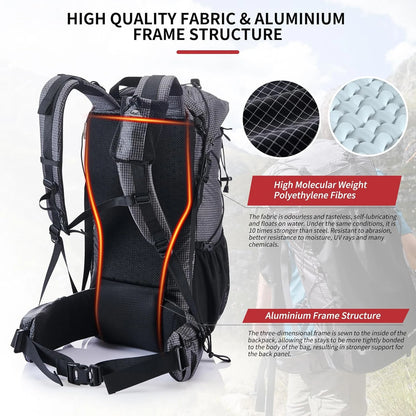 Outdoor Mountain Backpack 60+5L Waterproof
