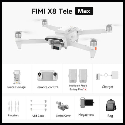 TELE MAX Drone 4K Professional HDR 48MP 3-Axis Gimbal Camera Drone