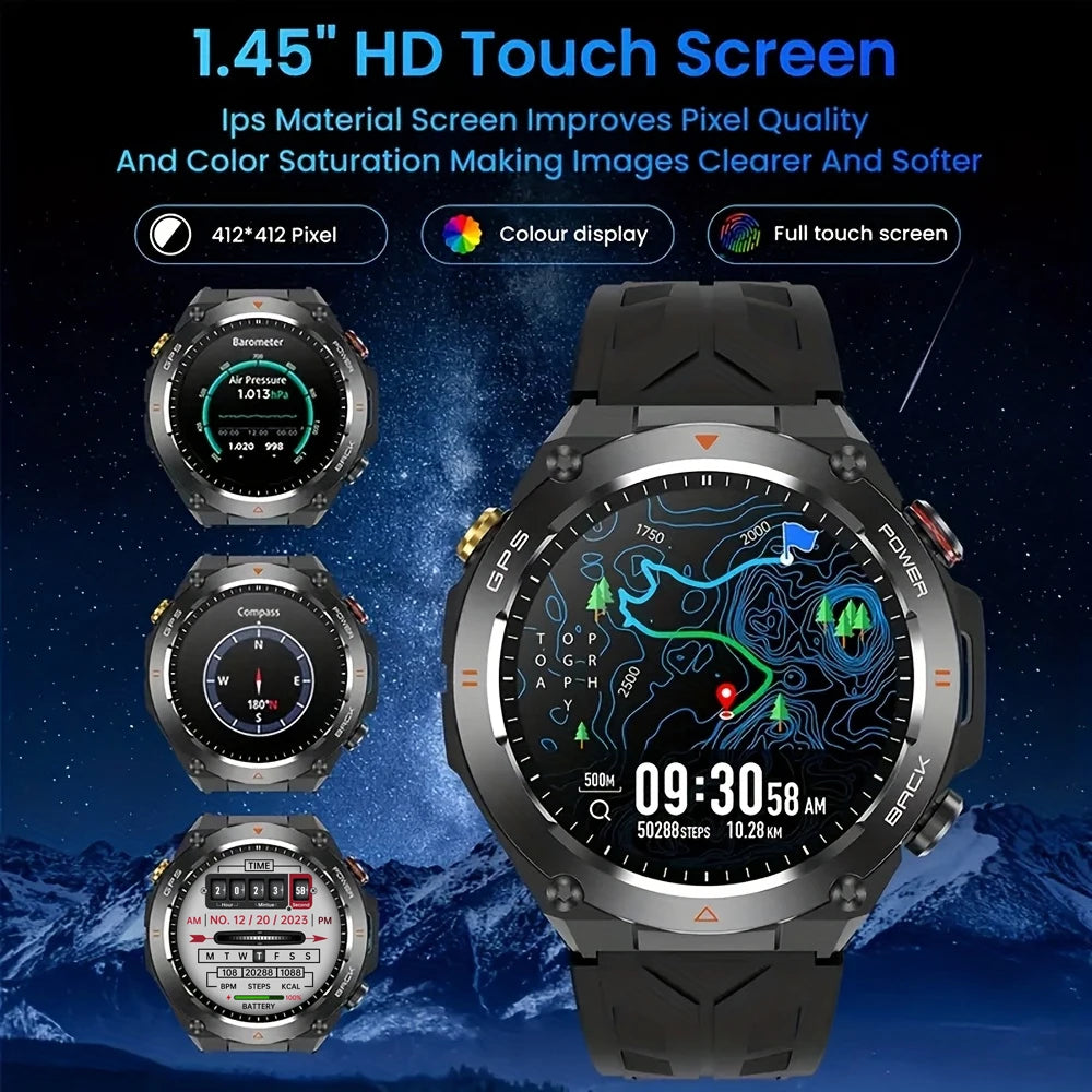 SENBONO 2025 Built-in GPS Smart Watch Bluetooth