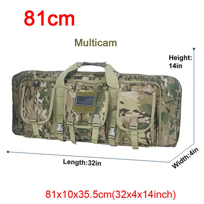 LQARMY 32 38 42 48 inch Tactical Double Rifle Case