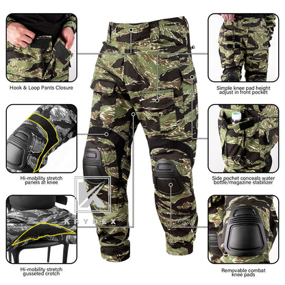 KRYDEX Camouflage Combat Uniform Clothing Hunting