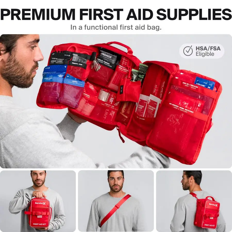 Pro First Aid Kit for Car, Travel Home
