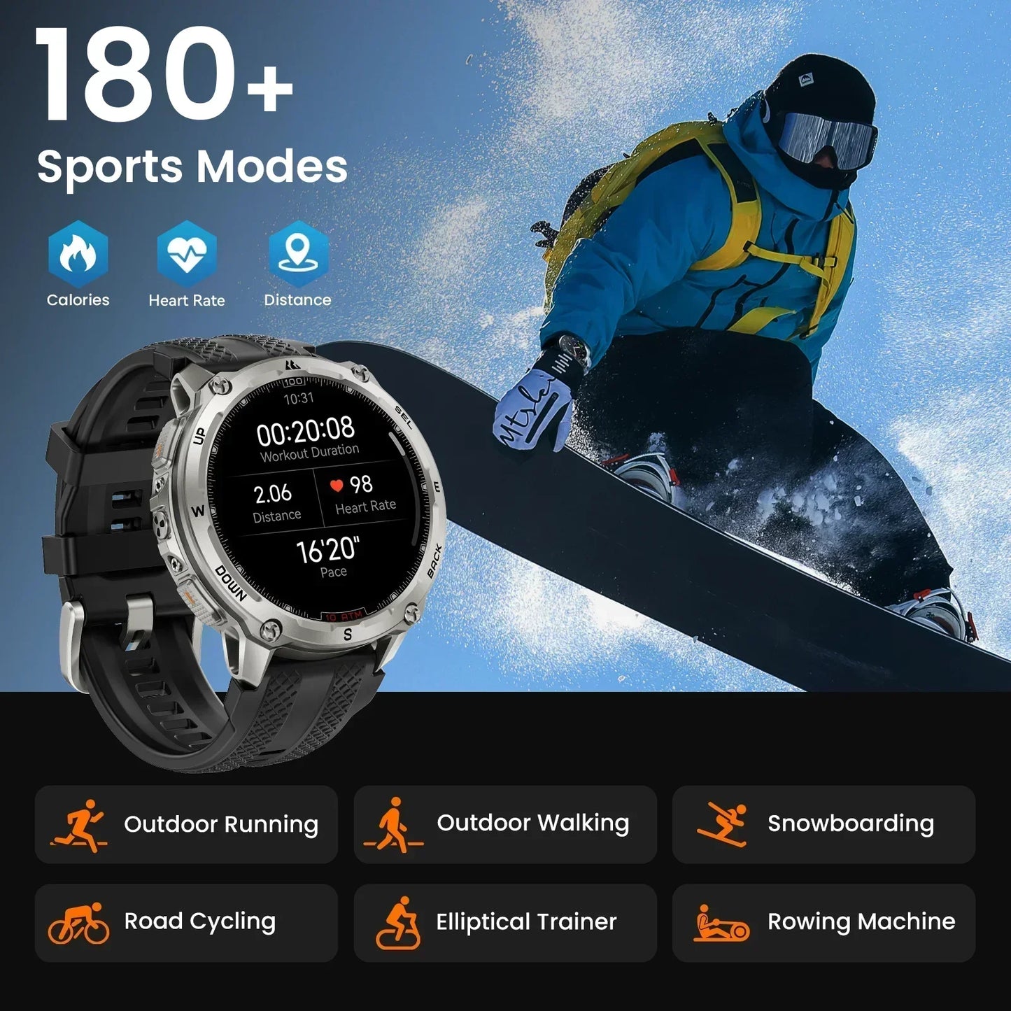 KOSPET Tank T4 Smart Watch for Men
