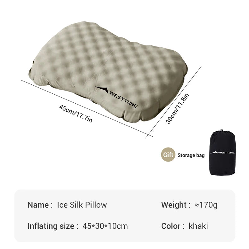 Camping Inflatable Pillow Portable Compressible Folding