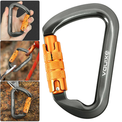 30kN Rock Climbing Carabiner Heavy Duty Caribeaner Clips