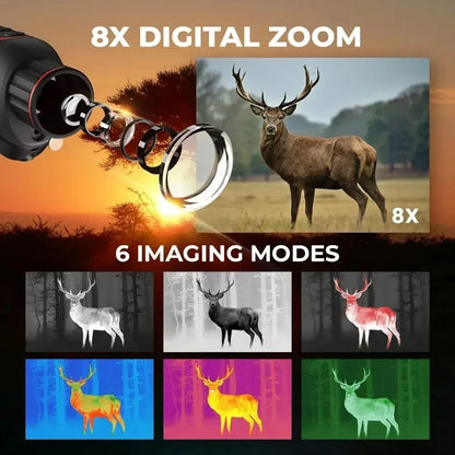 GOYOJO 384X288/256X192 50Hz Thermal Imaging Monocular, Infrared Night Vision Telescope