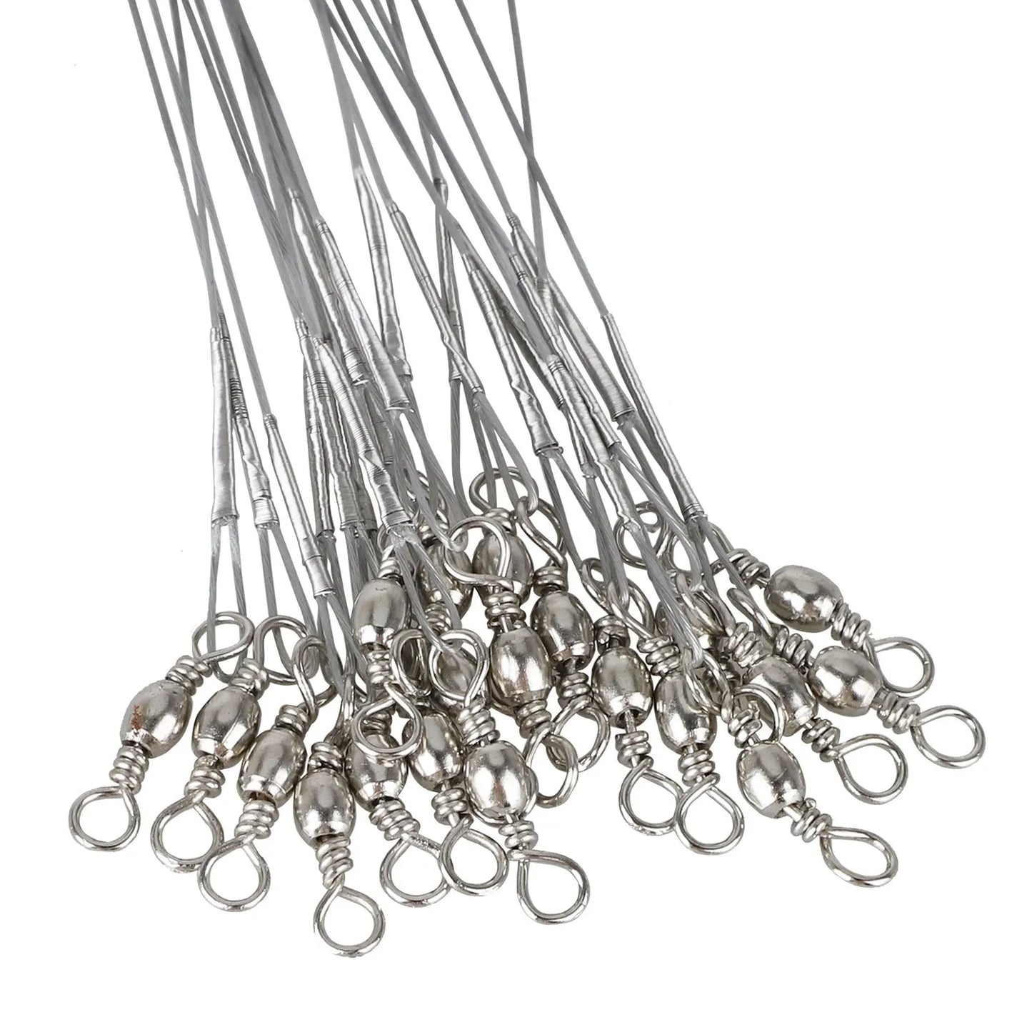 100pcs Stainless Steel Trace Wire Leader Fishing