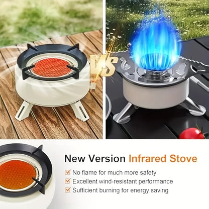 Portable outdoor burner cooking stove,