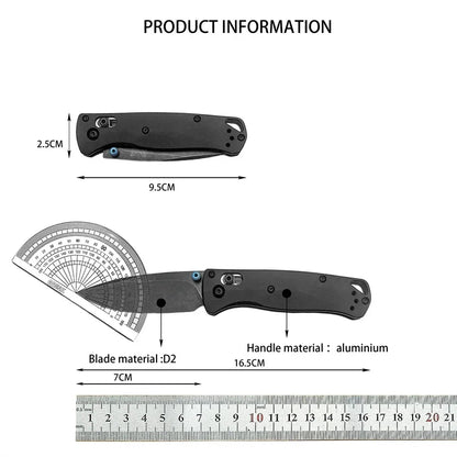 BM 533BK-2 Mini Bugout AXIS Folding Knife Plain Blade
