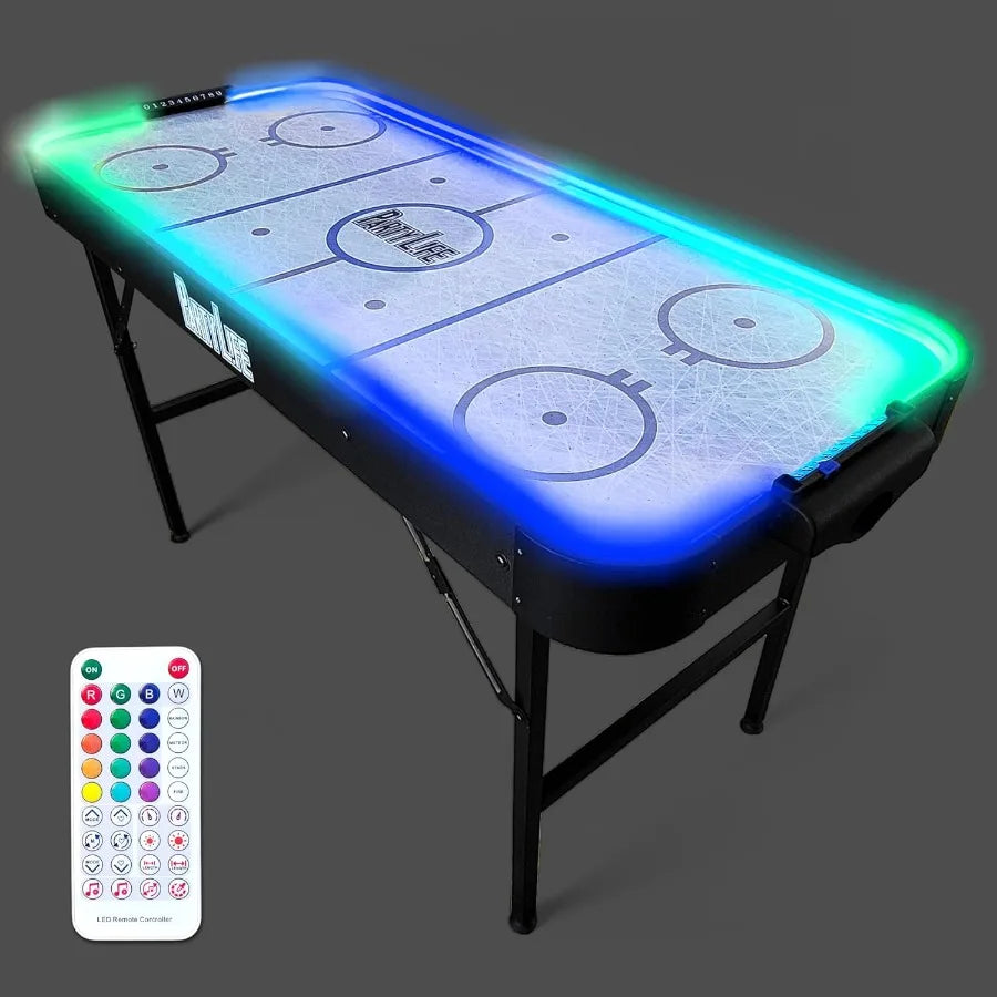 54-inch Air Hockey Table with Folding Steel Legs