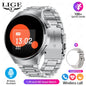 LIGE NFC Smart Watch Men HD Screen Temperature