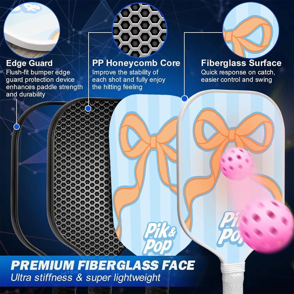 2-Paddle Pickleball Set  USAPA Approved Rackets, 4 Balls, Carry Bag