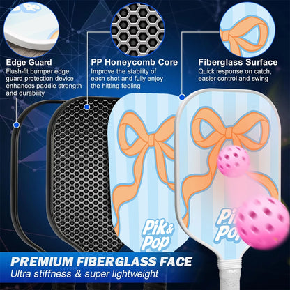 2-Paddle Pickleball Set  USAPA Approved Rackets, 4 Balls, Carry Bag