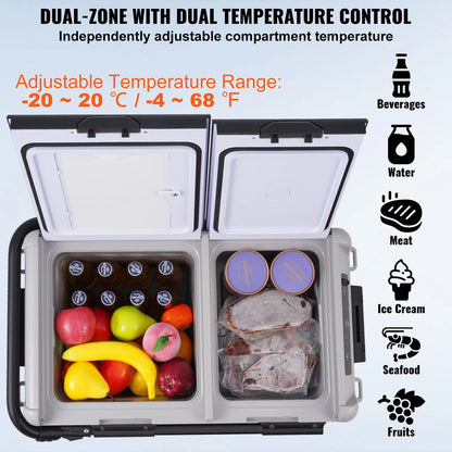 SucceBuy 40/50/58L Portable Car Refrigerator 12VoltCar