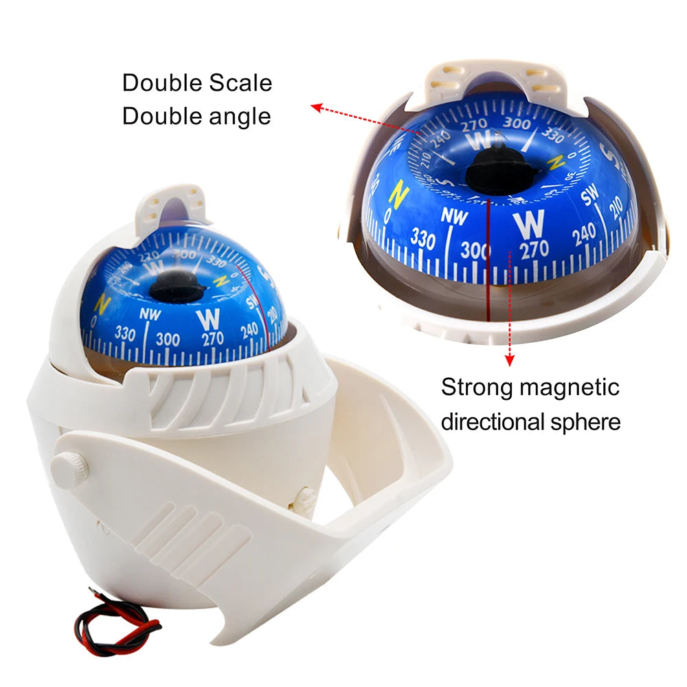 Waterproof Nautical Compass Sea Pivoting Marine Boat
