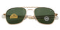 Retro Green AO Pilot Sunglasses Luxury Brand Designer