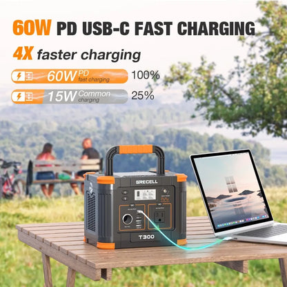 300W Portable Power Station 230.88Wh Solar Generator
