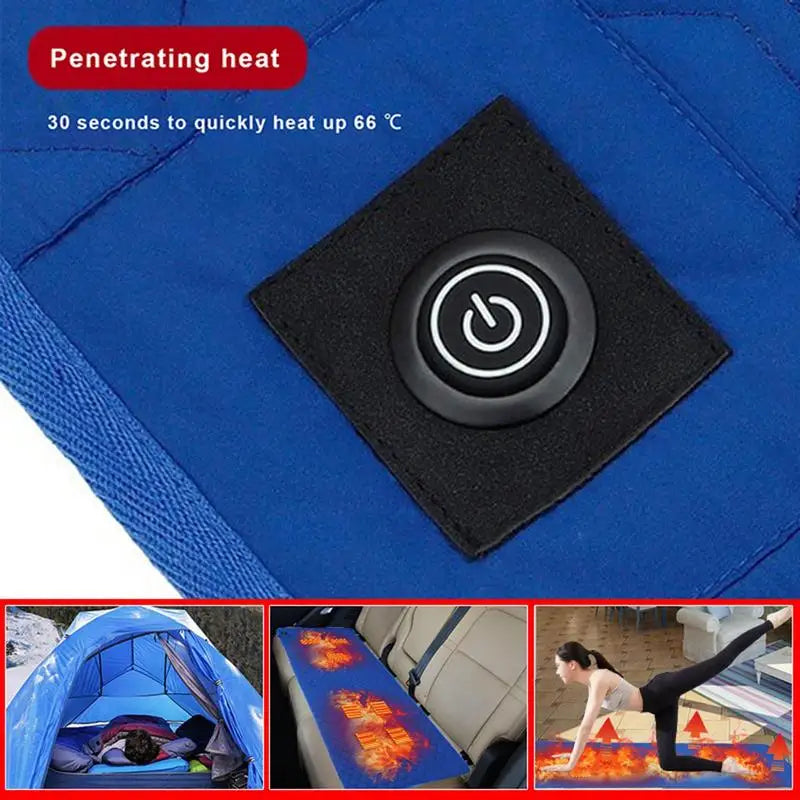 Heated Sleeping Bag Pad 7 Heating Zones