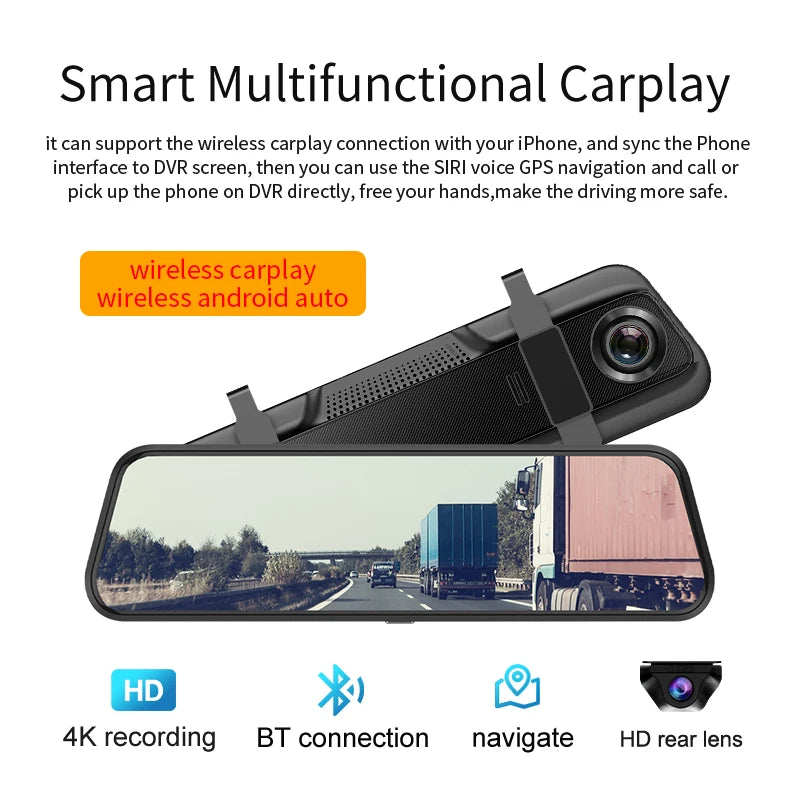 4K Rear View Dash Camera