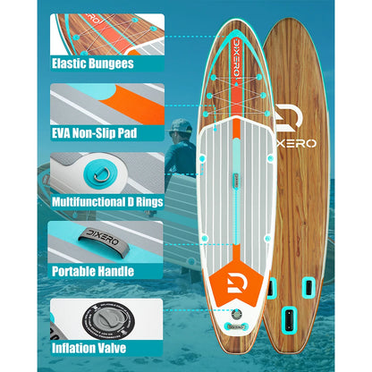 Myboat DIXERO Waterproof Inflatable Paddle Board 11''x33''x6''