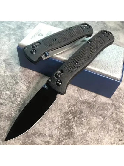 BM 535 EDC Knife Drop-Point Blade Nylon Wave Fiber Handle