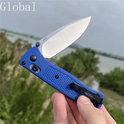 BM 535 EDC Knife Drop-Point Blade Nylon Wave Fiber Handle