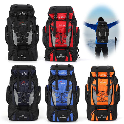 80L Mountaineering Backpack Large Capacity
