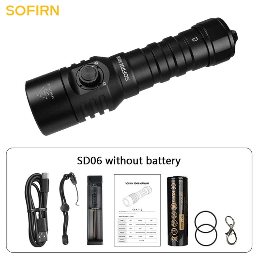 Sofirn SD06 SFT70 3200lm Rechargeable Underwater Deep Scuba