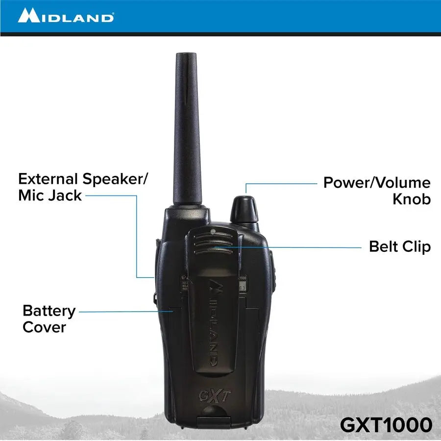 GXT1000VP4 50 Channel GMRS TwoWay Radio Up to 36 Mile Range