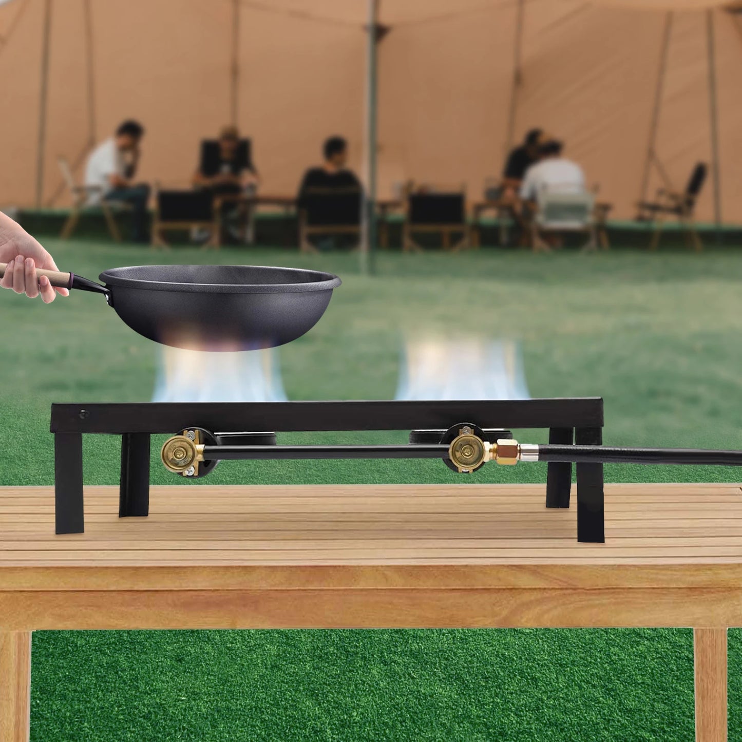 Portable Dual Propane Gas Burner