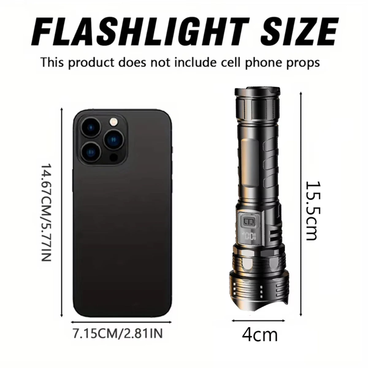 USB Rechargeable High Power LED Flashlight Super Bright Torch