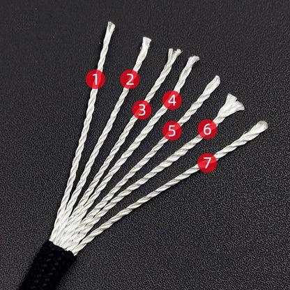 5M/15M/30M 7-Core 550 Paracord Camping survival Rope kit