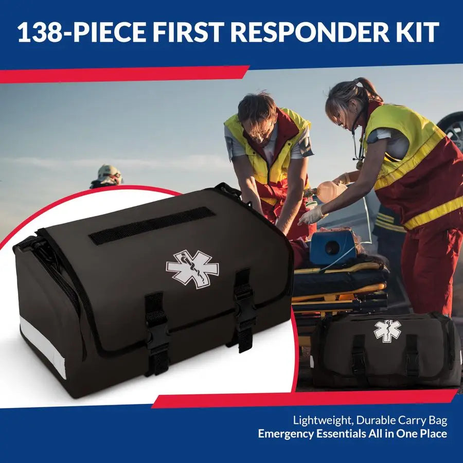 Responder Trauma First Aid Kit Bag Fully Stocked