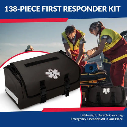 Responder Trauma First Aid Kit Bag Fully Stocked