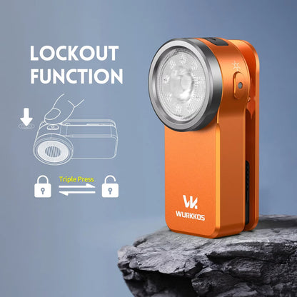 Wurkkos HD03 680LM Mini Clip Light USB C Rechargeable Pocket Flashlight