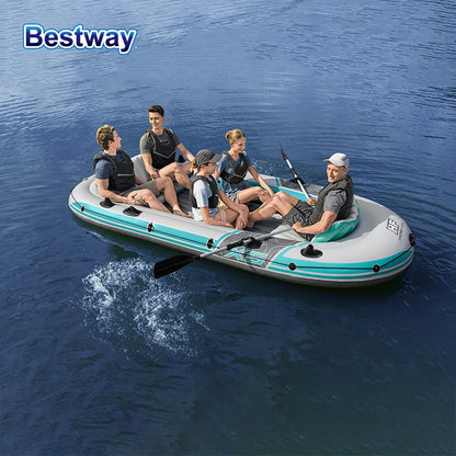 Bestway 65159 5 Person Inflatable Kayak - Durable PVC Material,