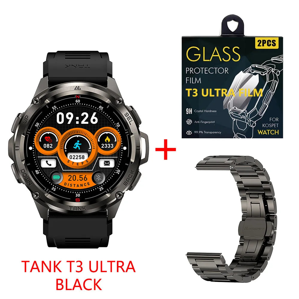 2025 KOSPET TANK T3 Ultra GPS Rugged Smart Watch
