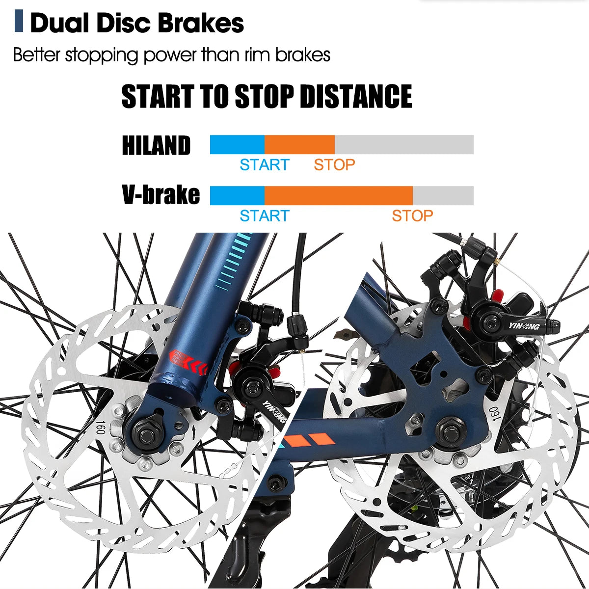 Hiland 20 Inch Kids' Bicycles Fat Tire Mountain Bike