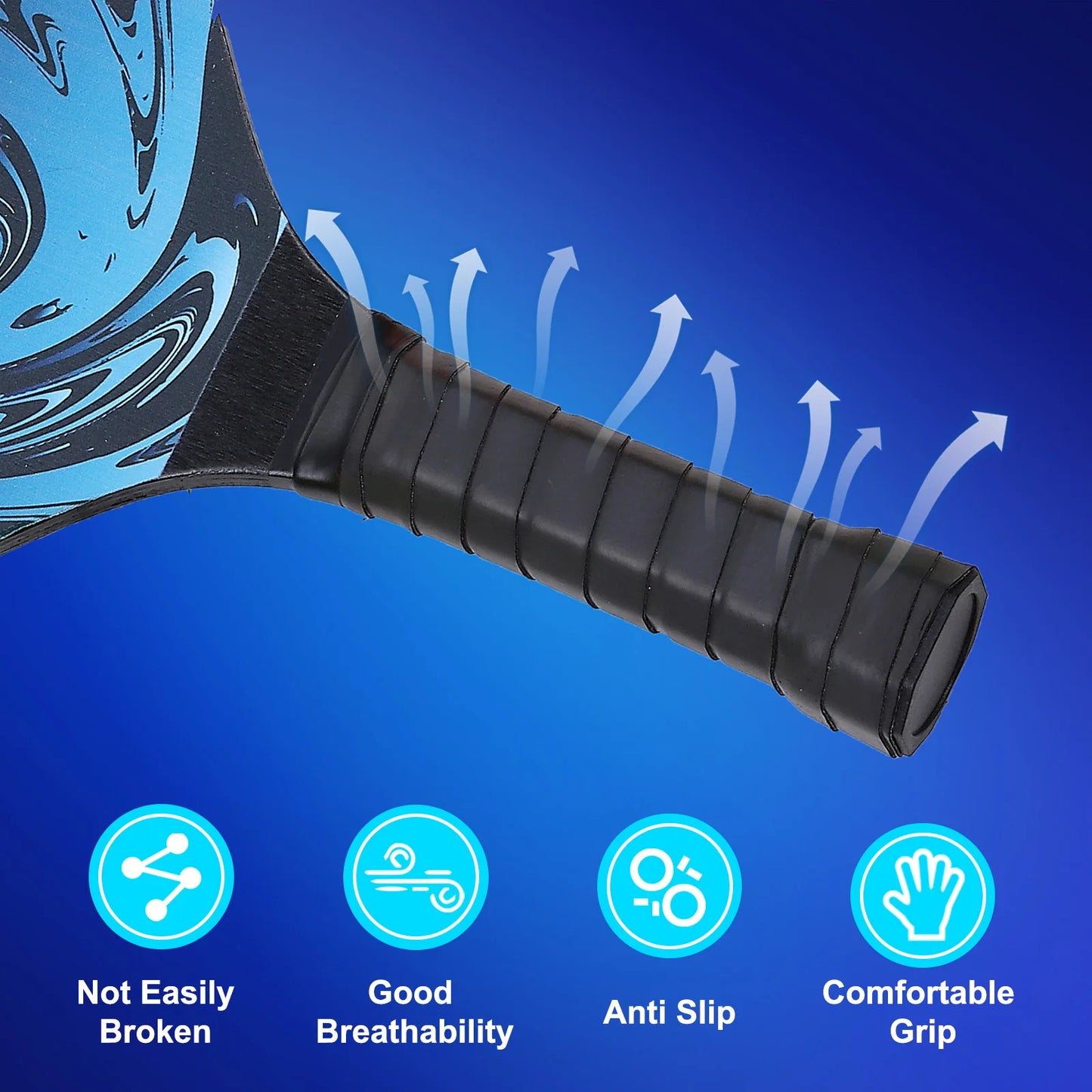 4 Premium Wood Pickleball Rackets 4 Balls ' Towels and Bag