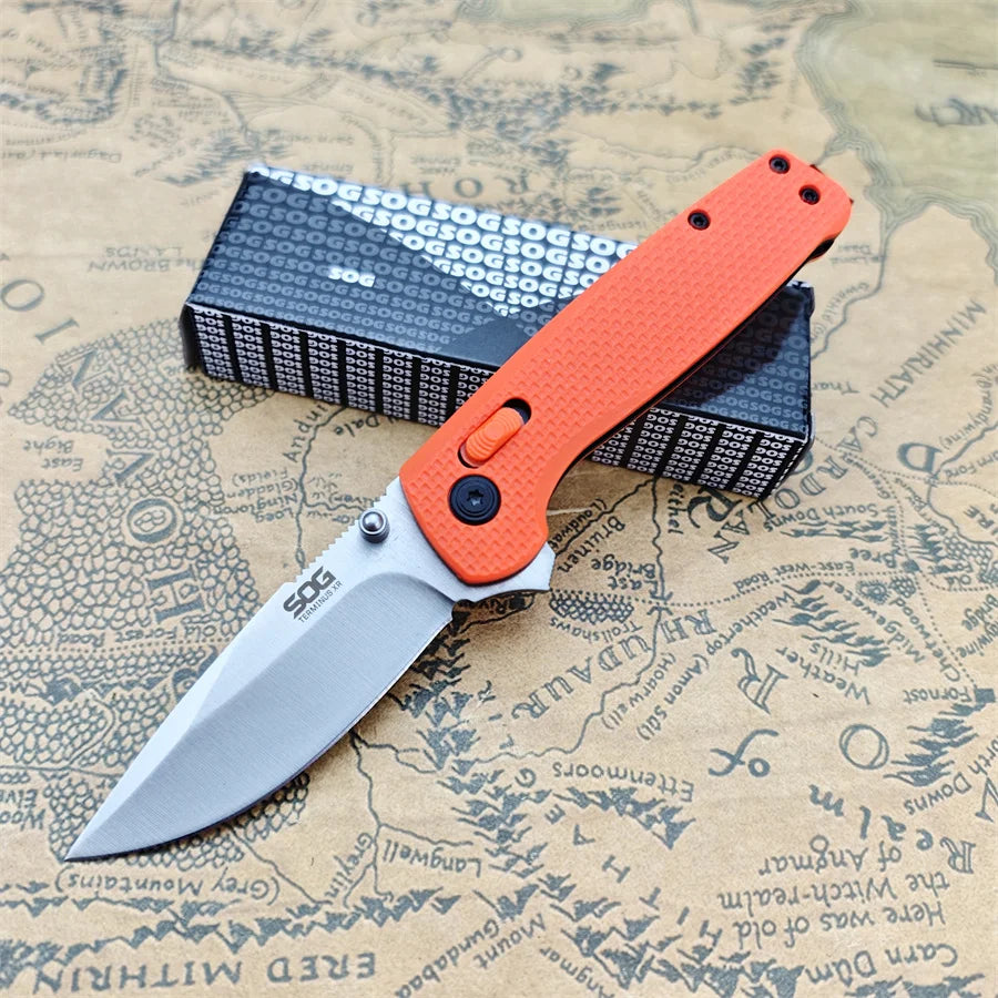 Folding Pocket Knives D2 Drop Point Blade