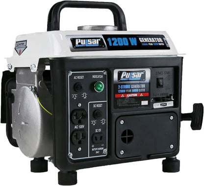 1200W Carrying Handle, PG1202SA Gas-Powered Portable Generator,
