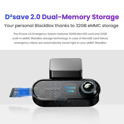 DDPAI Dash Cam N5 Dual Front and Rear