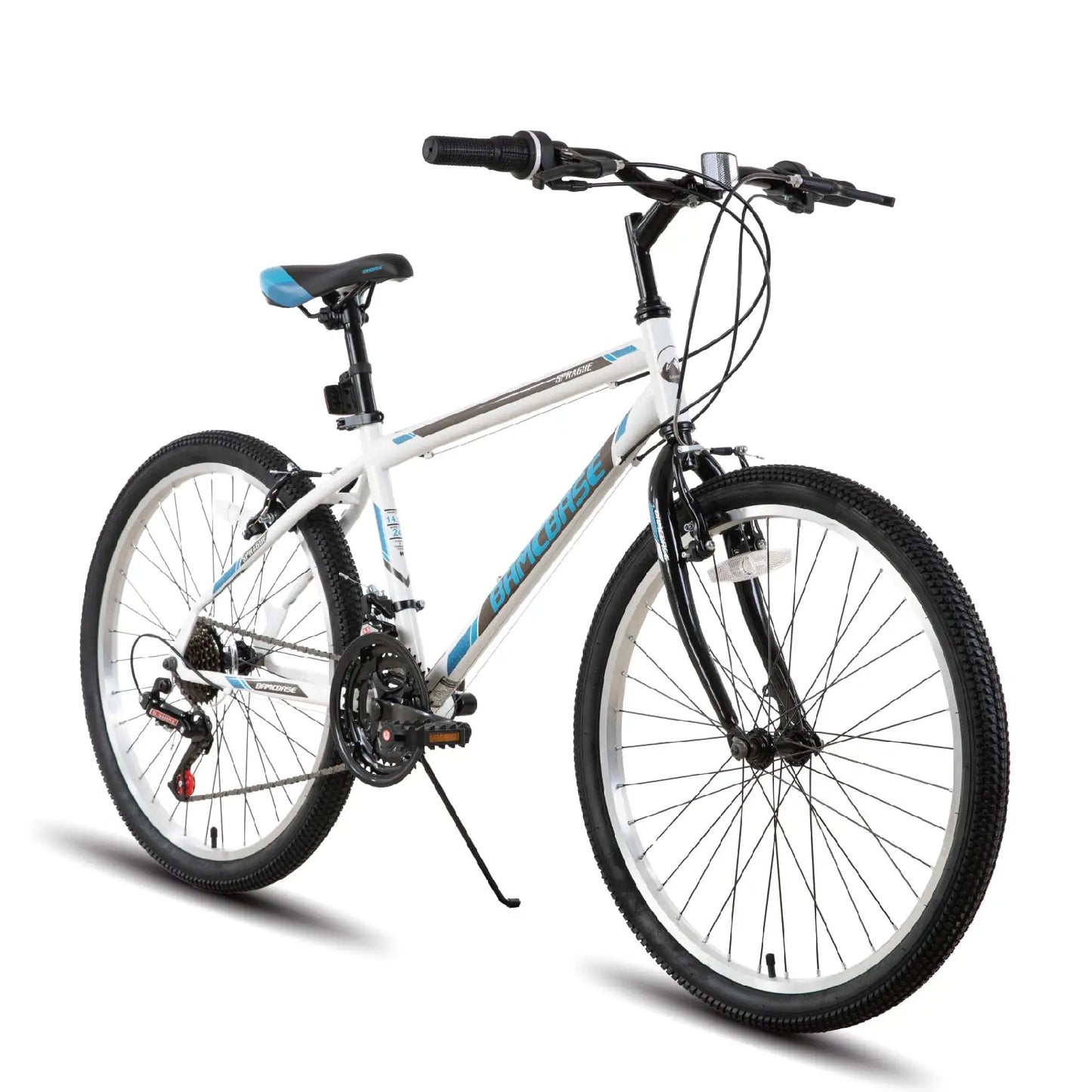 Hiland 24" 26"Mountain Bike,, 21 Speeds High-Carbon Steel Frame,
