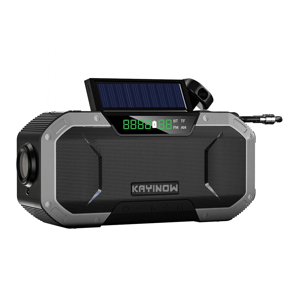 Portable Emergency Radio with Speaker Solar/Hand Crank