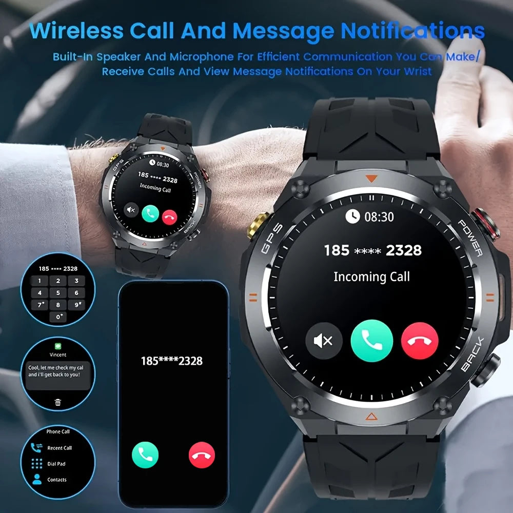 SENBONO 2025 Built-in GPS Smart Watch Bluetooth