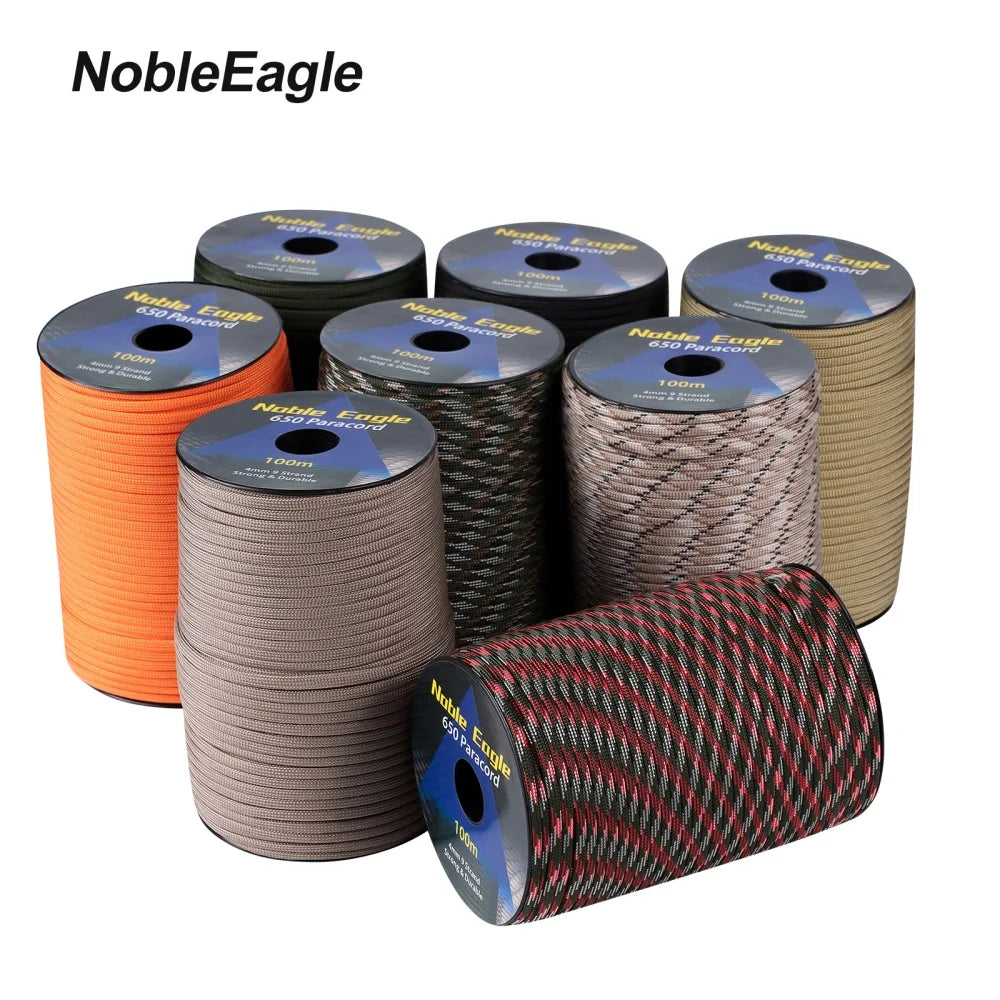 9 Strand Military Paracord 4mm 650 LB Outdoor