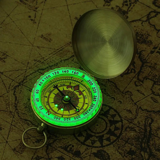 Outdoor Compass Pure Copper Luminous