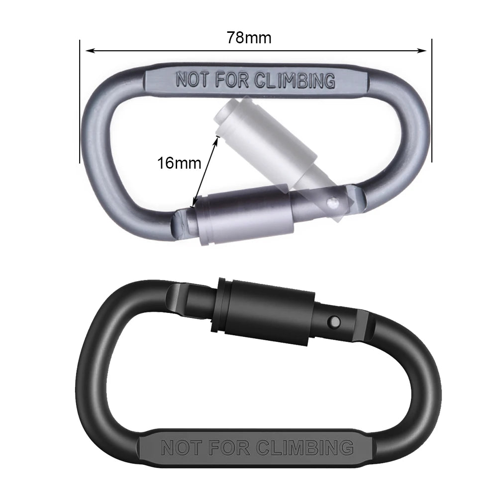 1/2/6 Piece Carabiner Set For Key Camping Survival
