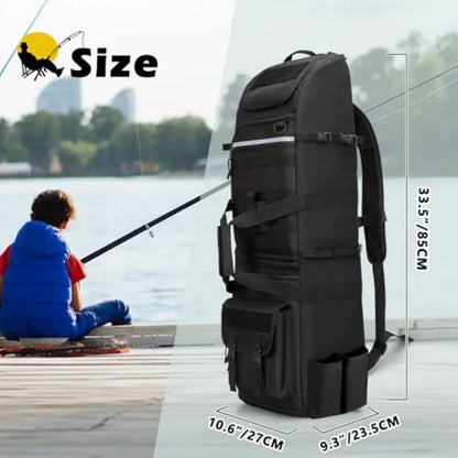 Fishing Backpack System Holds Fishing Rods