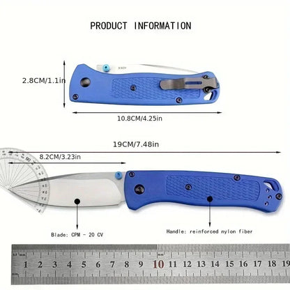 Folding BM 535 Blue/khaki Handle EDC Knife l